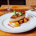 Foie gras de canard, poêlé aux pommes