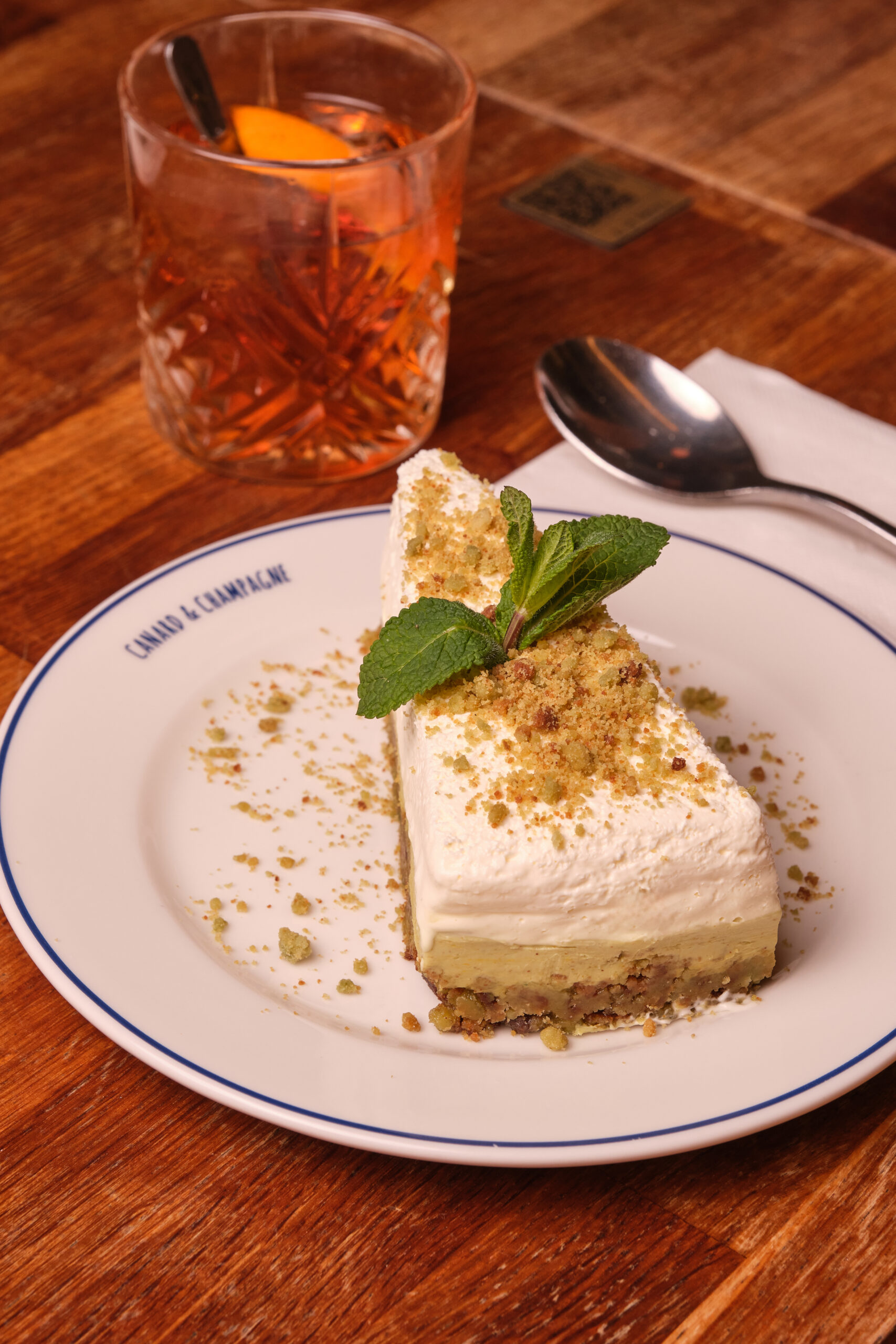 Cheesecake à la pistache